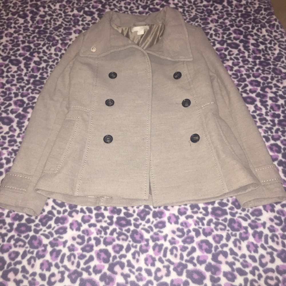 Grey H&M trench coat